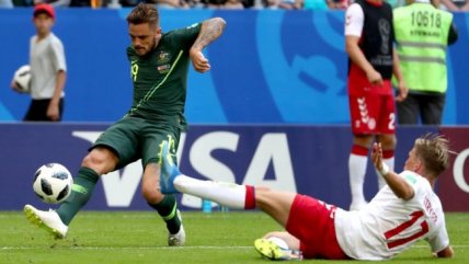 Dinamarca y Australia igualaron y dejaron abierto el Grupo C de Rusia 2018