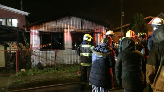 Hombre murió en incendio de vivienda en Valdivia