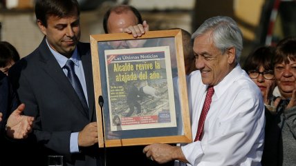   Alcalde de Puente Alto regaló recordada imagen al Presidente Piñera 