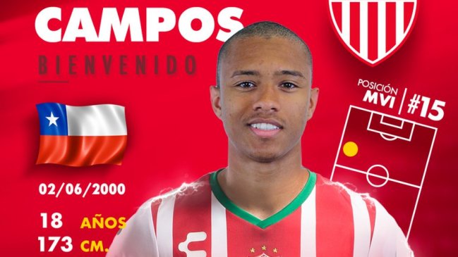 Necaxa fichó a delantero de la selección chilena sub 17 que jugó el Mundial de India