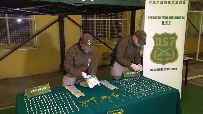 Talcahuano: Desbaratan focos de venta de drogas ubicadas en población Libertad