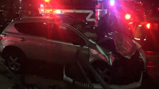 Persecución policial terminó con choque múltiple y una menor detenida