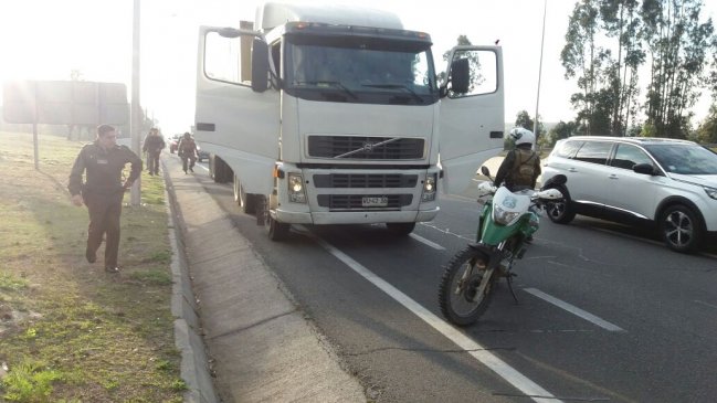 Carabineros logró recuperar camión robado con 160 millones de pesos en nueces