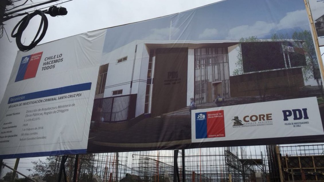 Santa Cruz: Instalan primera piedra para la construcción de nuevo cuartel de la PDI