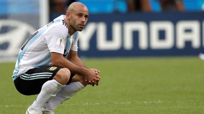 Javier Mascherano anunció su retiro de la selección argentina tras eliminación en Rusia 2018