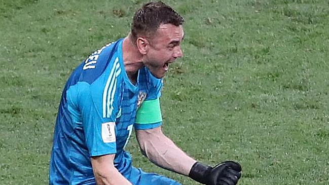 Portero ruso Igor Akinfeev: Sabíamos adónde tirarían los penales los seleccionados españoles