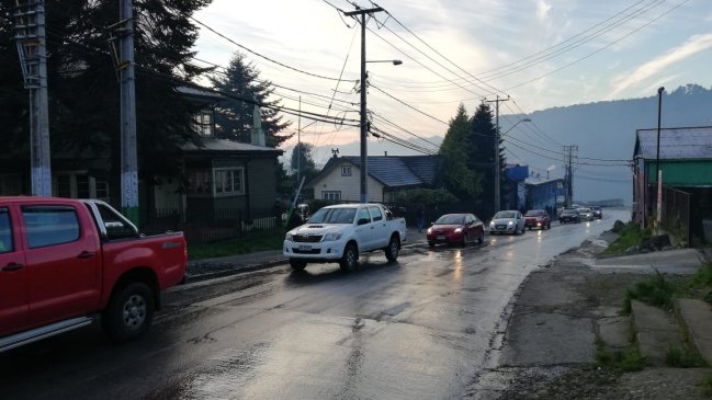 Heladas en Puerto Montt obligan a cortar el tránsito en calles céntricas de la ciudad