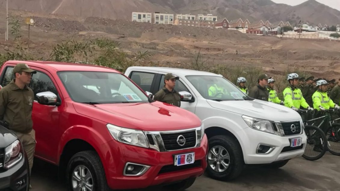 Nuevos vehículos fueron entregados a Carabineros en Antofagasta