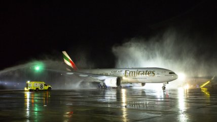   Aerolínea Emirates inició sus operaciones desde Santiago 