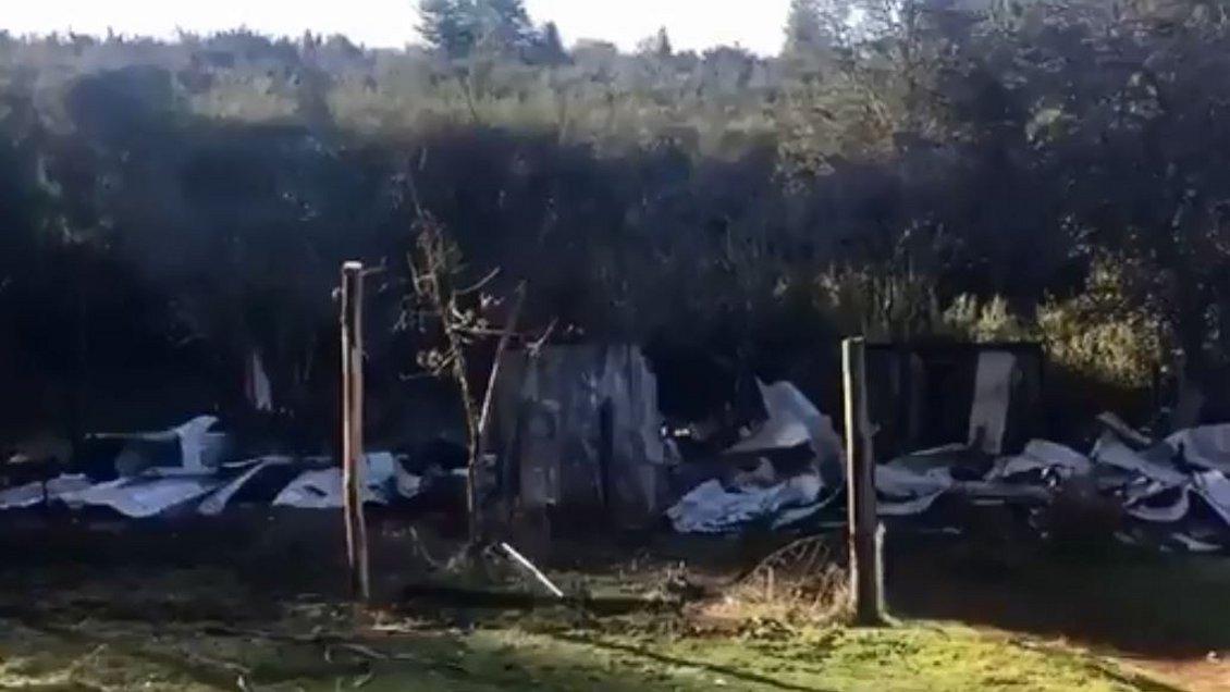 Ataque incendiario afectó a un centro de acogida evangélico en Tirúa