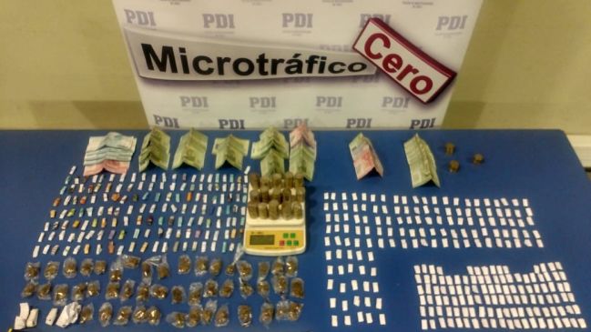 Brigada Antinarcóticos de Antofagasta detuvo a dos sujetos por microtráfico