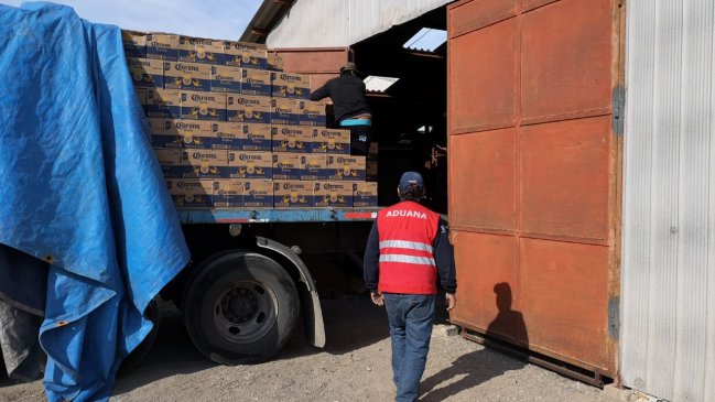 El Loa: Incautan 32.400 botellas de cerveza importada