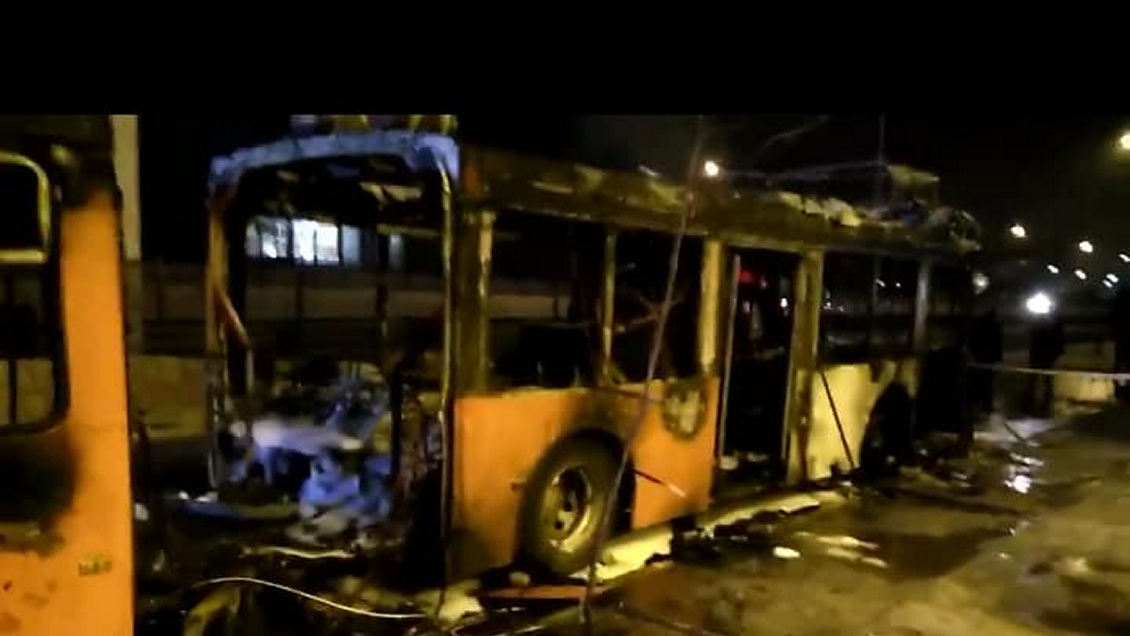 Bus del Transantiago se incendió en La Cisterna