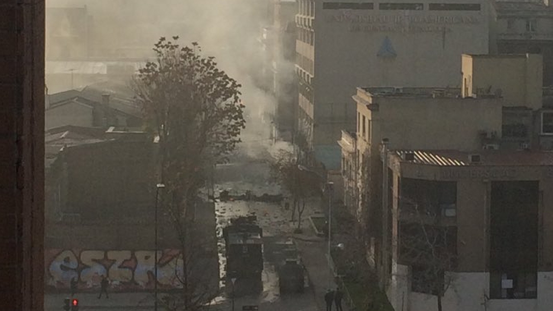 Incidentes se registraron en las afueras de la Universidad Iberoamericana