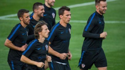 Luka Modric lideró la penúltima práctica de Croacia antes de la gran final de la Copa del Mundo