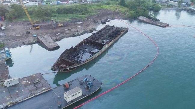Unos 9.000 litros de diesel cayeron al mar en las costas de Sao Paulo