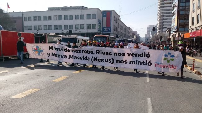 Concepción: Sindicato de Isapre Nueva Masvida completó 43 días en huelga