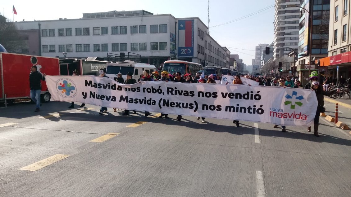 Concepción: Sindicato de Isapre Nueva Masvida completó 43 días en huelga