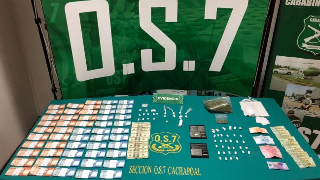 Carabineros incauta armas y drogas en comunas de Rancagua