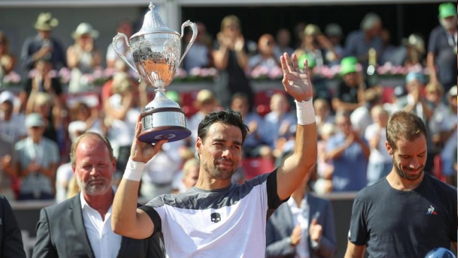 Fabio Fognini derrotó a Richard Gasquet y alzó el trofeo del ATP de Bastad