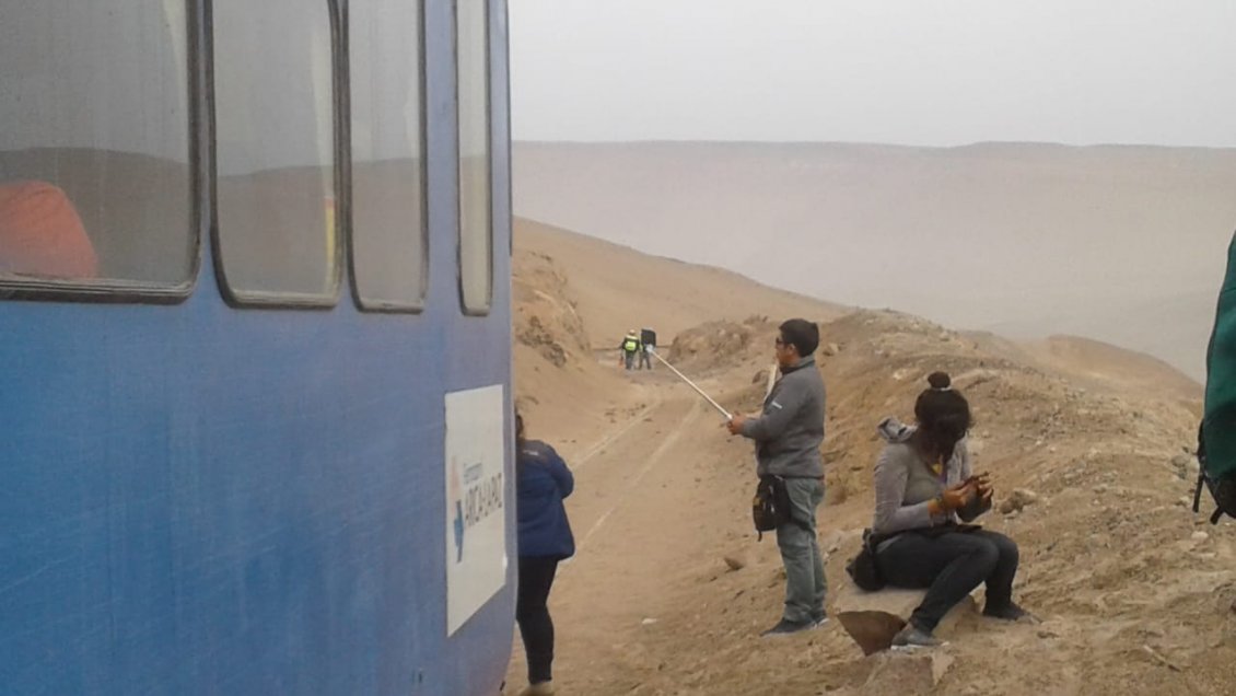 Tormenta de arena frenó viaje turístico de Ferrocarril Arica a La Paz