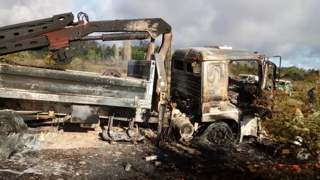 Dos ataques incendiarios se registraron el fin de semana en La Araucanía