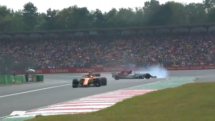   Piloto de F1 da giro en 360° y continúa la carrera como si nada 