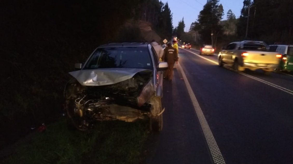 Conductor en estado de ebriedad protagonizó accidente en ruta que une Valdivia y Paillaco