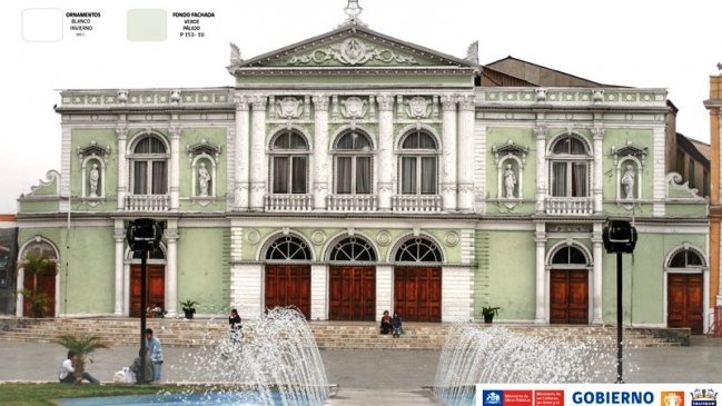 Tarapaqueños definirán color de la fachada del Teatro Municipal de Iquique