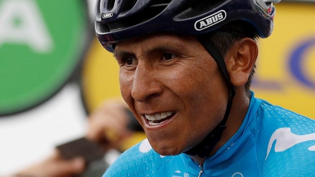  Nairo Quintana sufrió una caída en la etapa 18 del Tour  