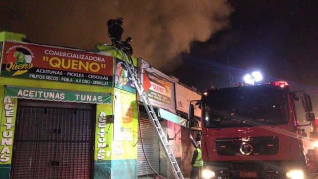 Bomberos controló incendio en cercanías de la Vega Central