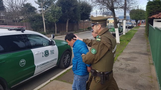 Carabineros detuvo a acusado de homicidio al interior de una cancha de futbolito en Licantén
