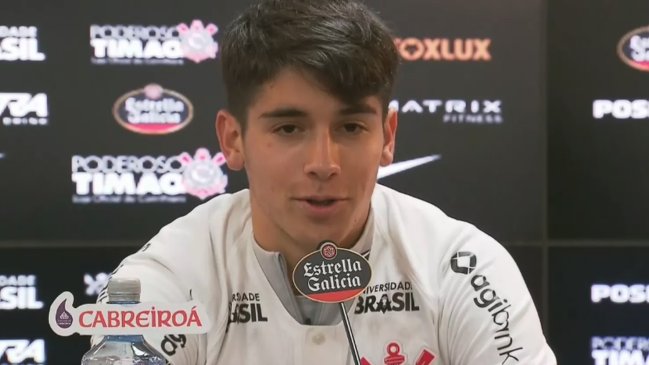 Angelo Araos en su presentación en Corinthians: Espero ser grande como Arturo Vidal