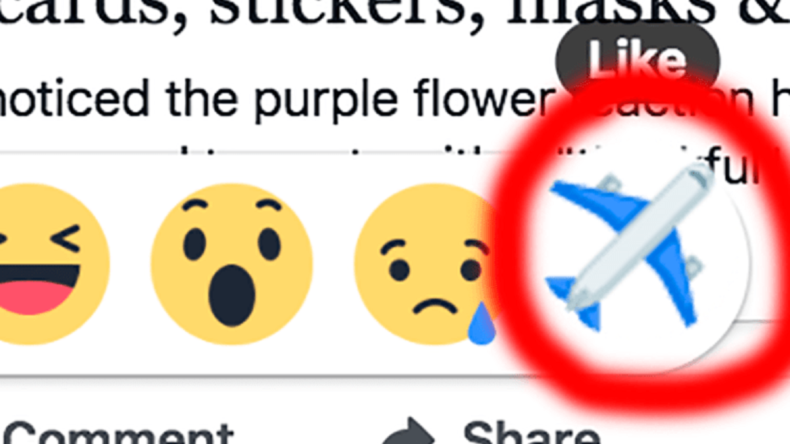 Cómo se activa la reacción oculta del avión en Facebook