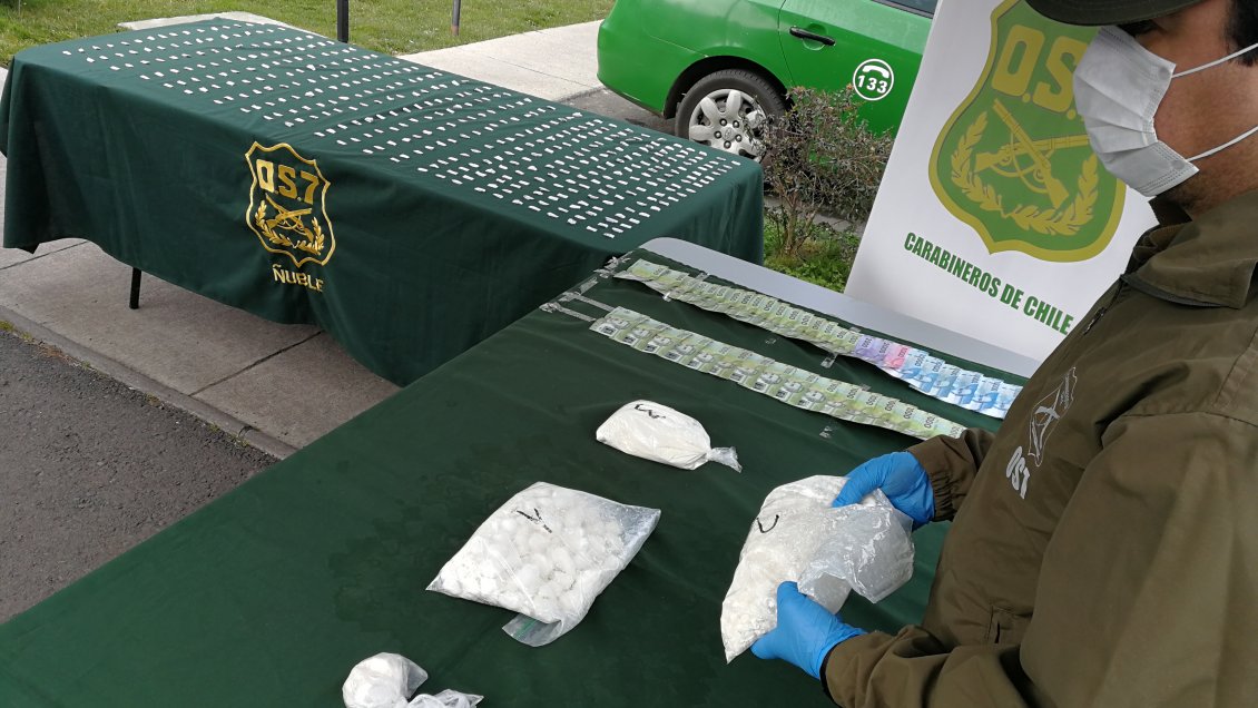 Mujer encabezaba red de tráfico de pasta base en sector poniente de Chillán