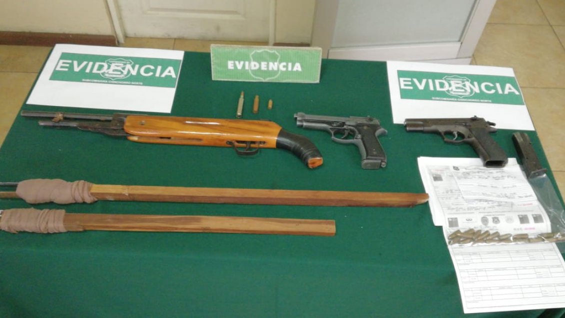 Carabineros de Arica incautó arsenal de armas y municiones