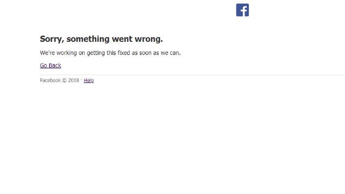 Reportan caída mundial de Facebook