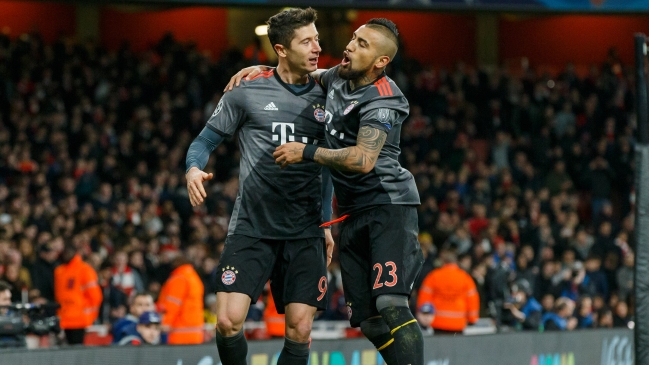 El agradecimiento de Lewandowski a Vidal: 
