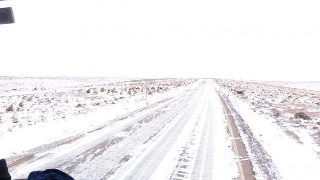 Tarapacá: Cierran Ruta 15 CH por nevazón ocurrida durante la madruggada