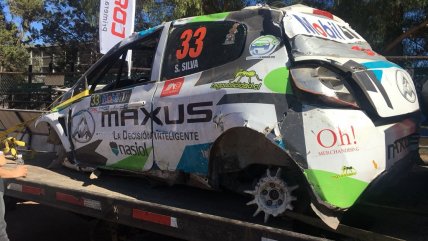   El impresionante accidente que marcó la jornada dominical en el Rally Mobil de Vicuña 