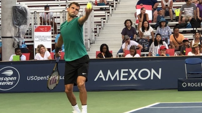 Grigor Dimitrov superó a Fernando Verdasco en la primera fase del Masters 1.000 de Toronto