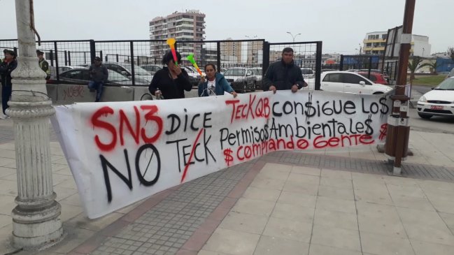 Iquique: Vecinos protestaron en contra de minera Collahuasi y Quebrada Blanca