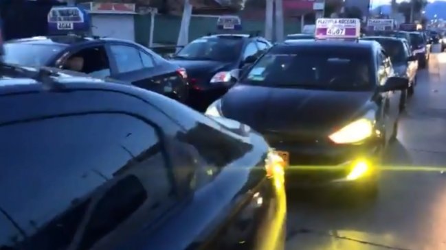 Protesta de colectiveros generó gran taco en Vicuña Mackenna con Vespucio