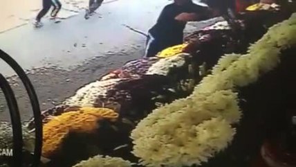   El momento del secuestro en Recoleta 