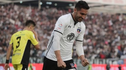 Insaurralde anotó de cabeza para aumentar la ventaja de Colo Colo sobre San Luis