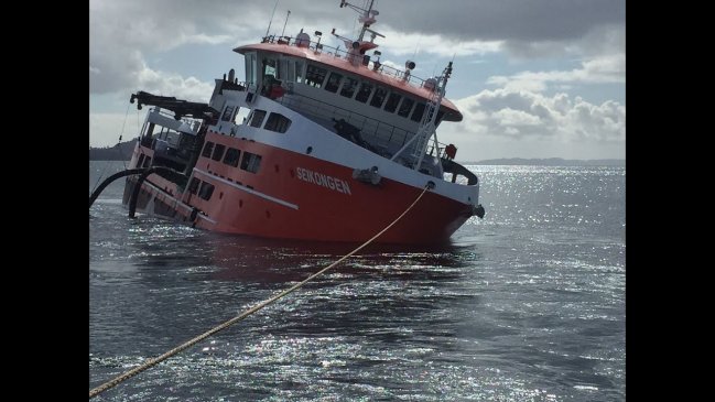 Alcalde de Ancud presentó un recurso de protección por la presencia del barco 