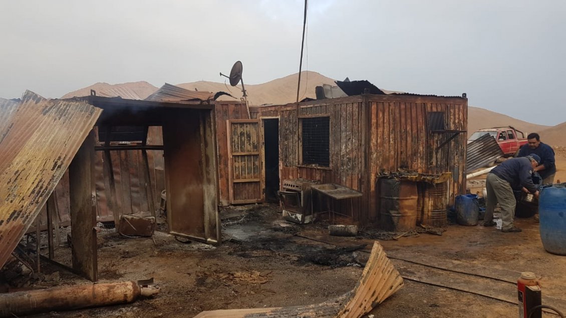 Explosión en faena minera dejó a un trabajador con quemaduras