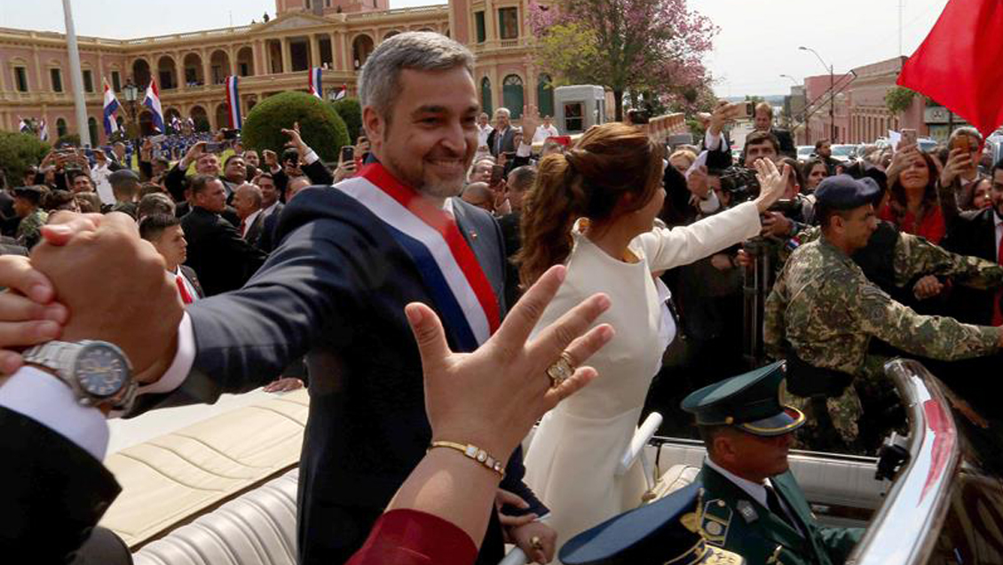 Mario Abdo Benítez prometió un golpe de timón al asumir la presidencia de Paraguay