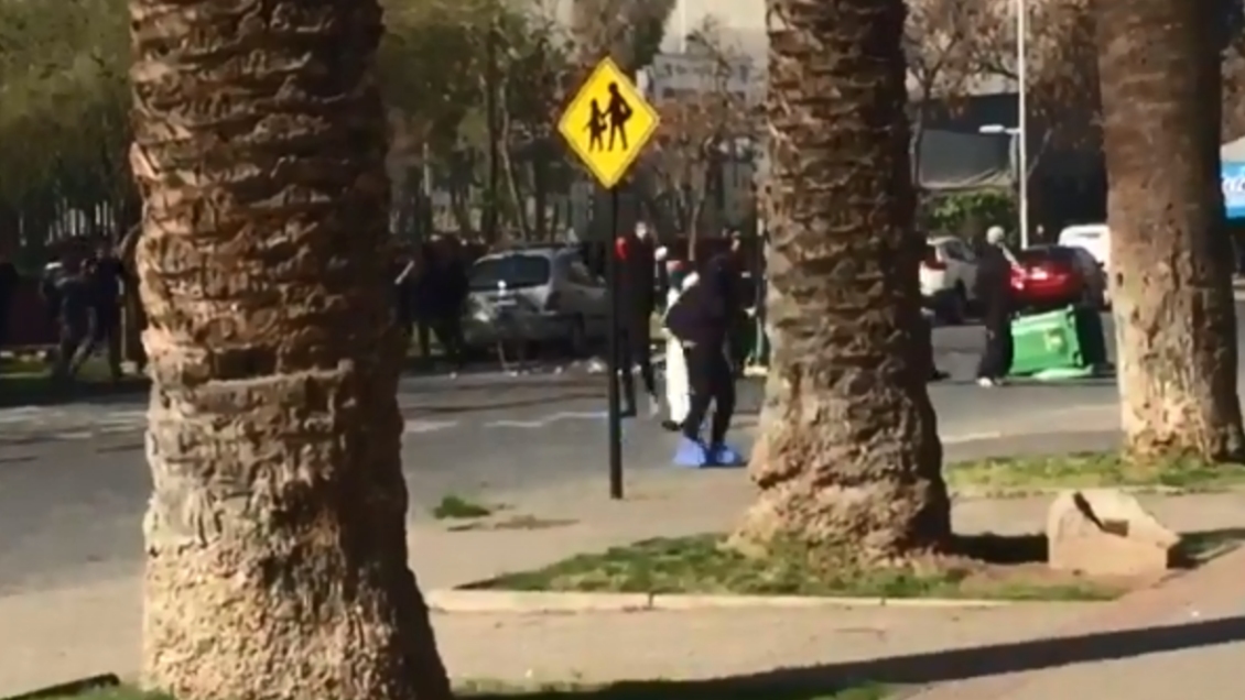 Incidentes en el Liceo Darío Salas provocaron corte de tránsito en Avenida España