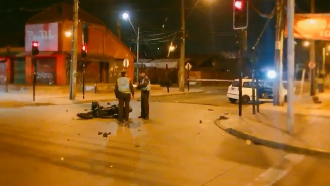 Motociclista murió tras impactar con vehículo en Puente Alto